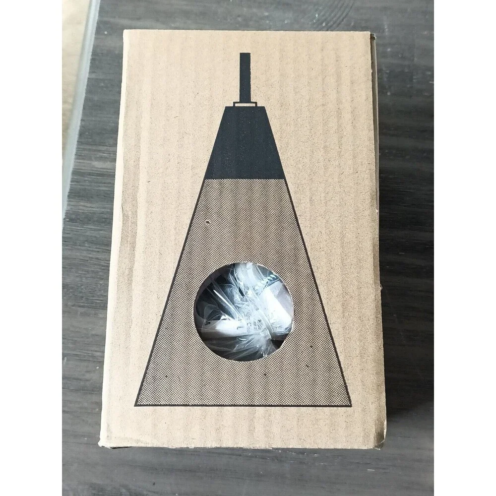 Ikea Tretakt Gray LID0009 Pendant Hanging Glass Light Lamp